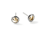 JH Essentials 14K Gold & Silver 7mm Stud Earrings