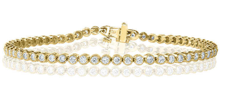 14K Yellow Gold 3.01cttw GH-SI1 Diamond Bracelet