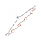 Diamond Heart Bolo Bracelet