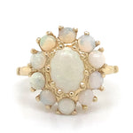 Estate Opal Halo Ring