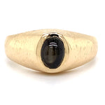 Estate Black Star Sapphire Ring