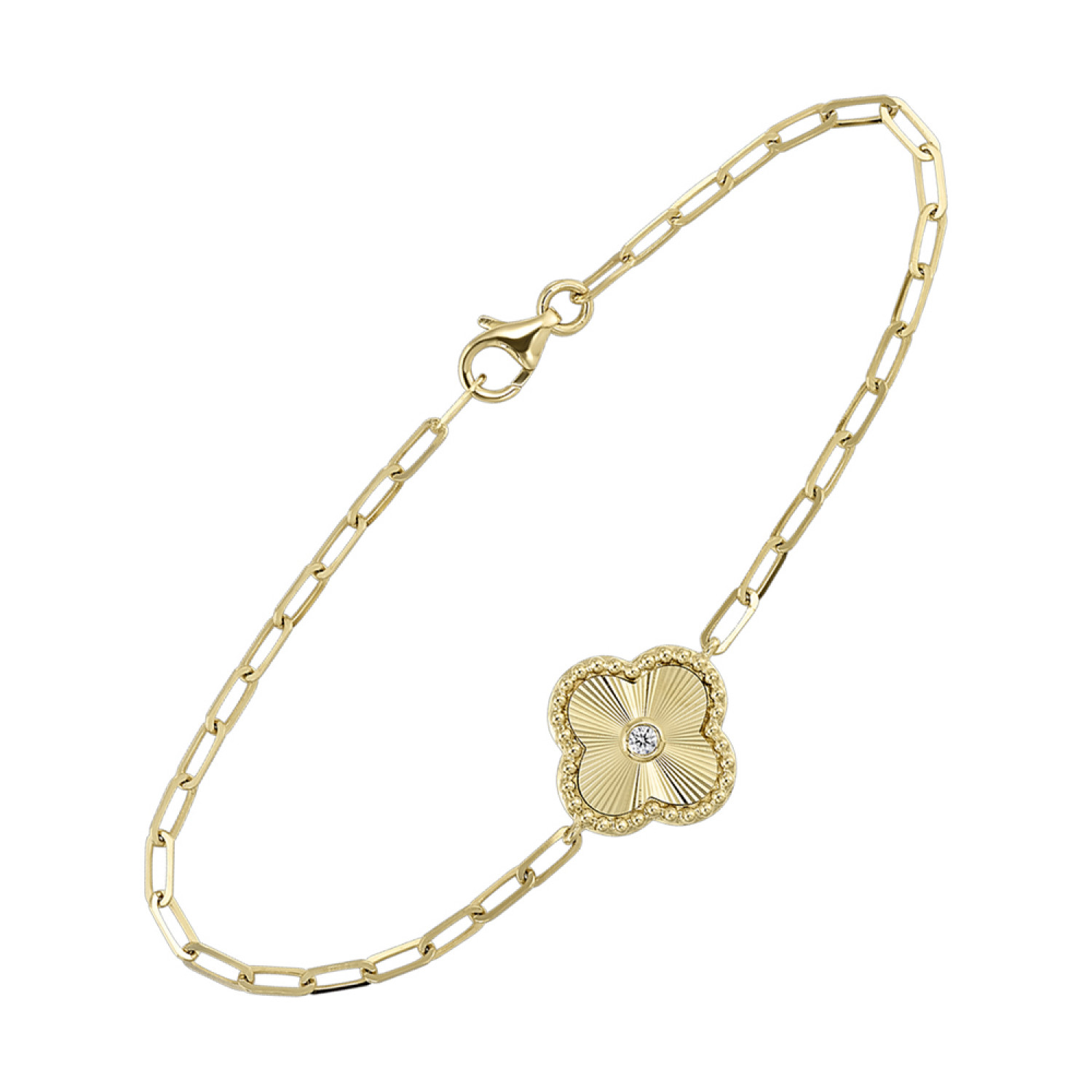 10K Yellow Gold Diamond Fashion Bracelet