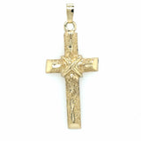 Estate Textured Cross Pendant