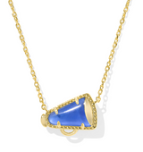 Cheer Gold Plated Cobalt Illusion Short Pendant Necklace by Kendra Scott