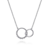 Sterling Silver Bujukan Double Circle Necklace