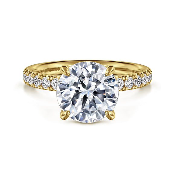 Winslow - 14K Yellow Gold Round Diamond Engagement Ring
