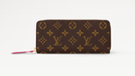 PREOWNED Louis Vuitton Monogram Clemence Wallet in Fuchsia