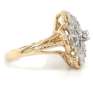 Estate Diamond Rope Ring