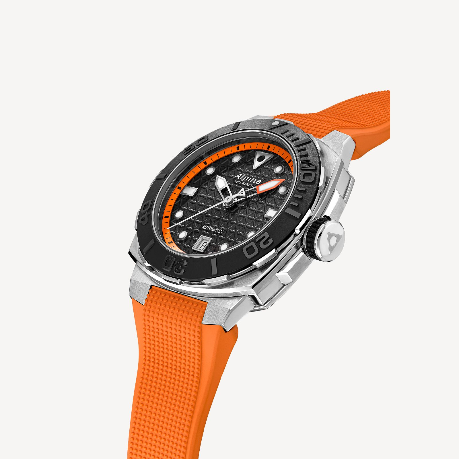 Seastrong Diver Extreme Automatic with Orange Strap by Alpina