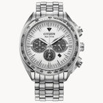 Carson Silver-Tone Stainless Steel Watch by Citizen