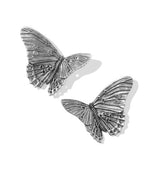 Cailey Butterfly Vintage Silver Statement Stud Earrings by Kendra Scott