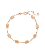 Emilie Rose Gold Chain Bracelet in Sand Drusy by Kendra Scott