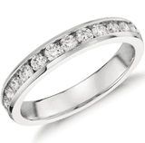 14K White Gold 0.33cttw I1 HI Diamond Wedding Band