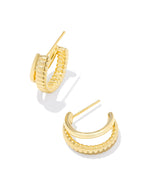 Layne Yellow Gold Plated Huggie Earrings by Kendra Scott