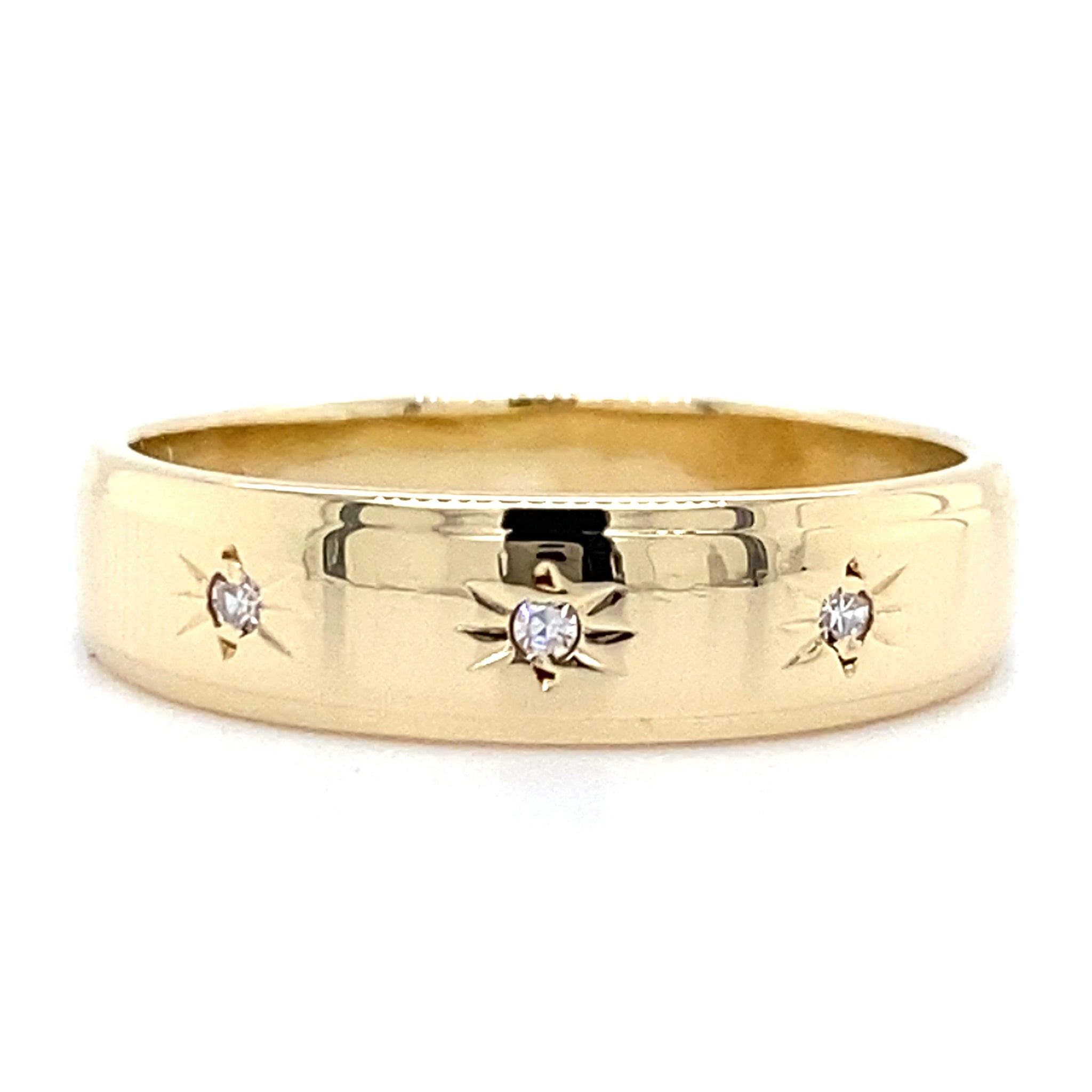 Estate 3-Stone Star Band