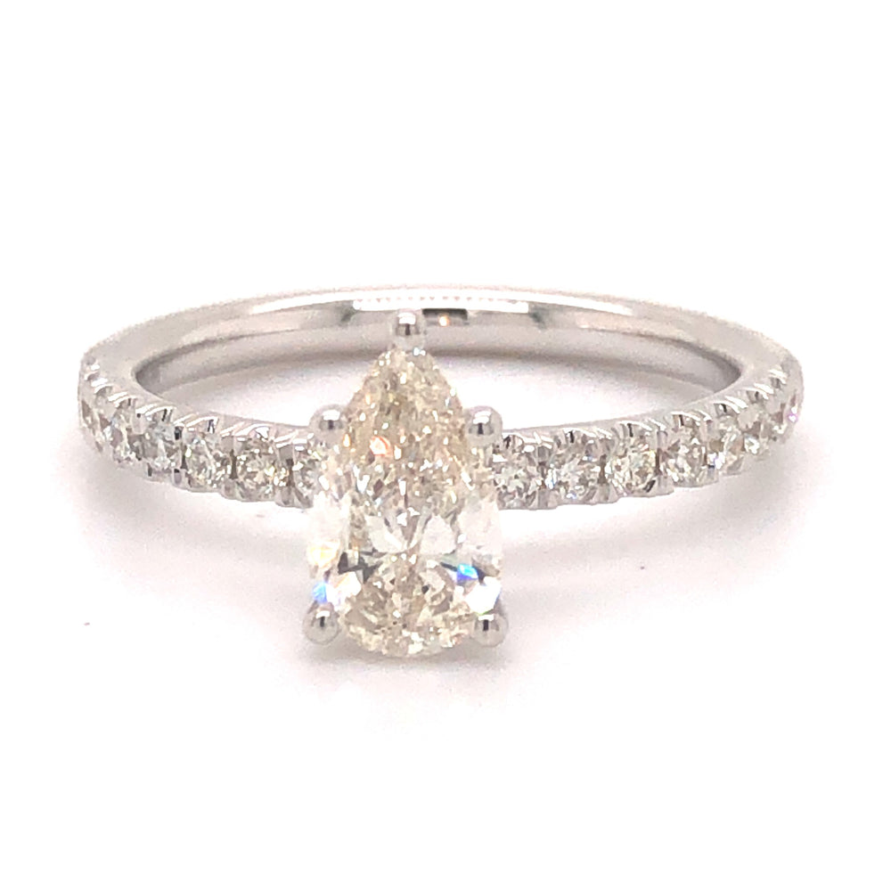 Stunning Pear Shaped Diamond Engagement Ring by Forevermark