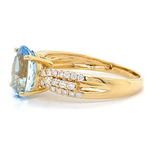 Estate Aquamarine Fashion Ring