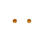 14K Yellow Gold 2.29cttw 7mm Citrine Earrings