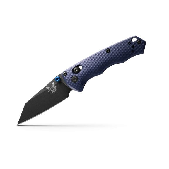 Full Immunity, Plain Wharncliffe Blade, Crater Blue Handle by Benchmade