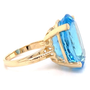 Estate Blue Topaz Ring