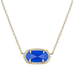 Elisa Necklace Gold  Cobalt Cats Eye by Kendra Scott