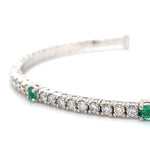 Estate Emerald & Diamond Cuff