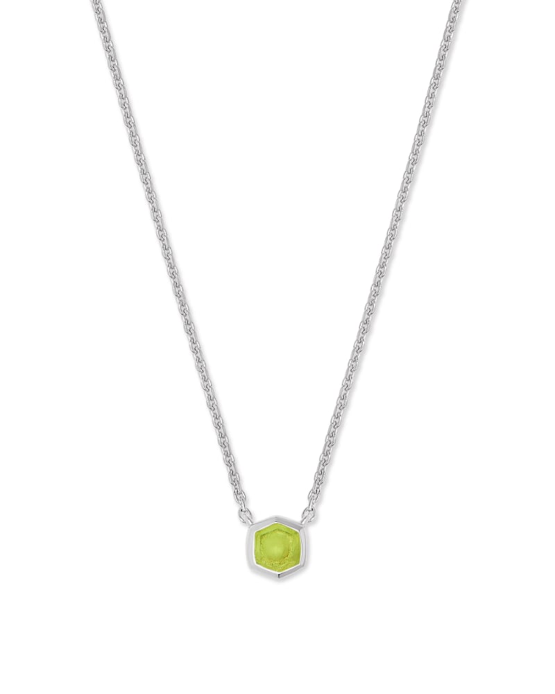 Davie Sterling Silver Peridot Pendant Necklace by Kendra Scott