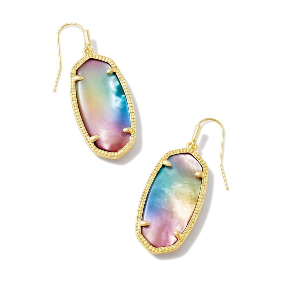 Elle Gold Plated Drop Earrings Yellow Watercolor Illusion by Kendra Scott