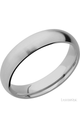 5 mm wide Domed Titanium band.