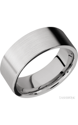 8 mm wide Flat Cobalt Chrome band.