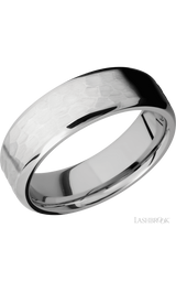7 mm wide Beveled Cobalt Chrome band.