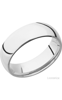 7 mm wide Domed Cobalt Chrome band.