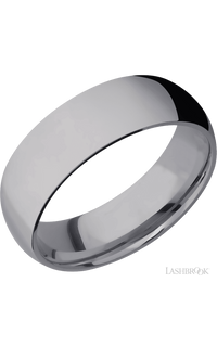 7 mm wide Domed Tantalum band.