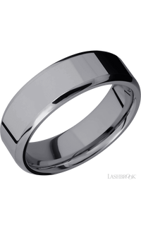 7 mm wide Beveled Tantalum band.