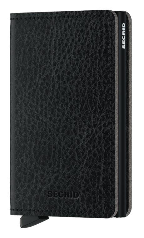 Slimwallet Vegetable Tanned Black-Black Wallet by Secrid
