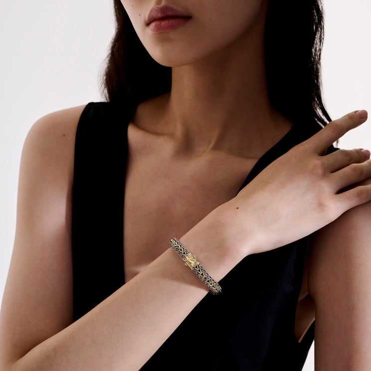 Classic Chain Sterling Silver and Gold Reversible Bracelet by John Hardy