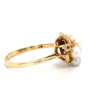 Estate Pearl Cluster Ring