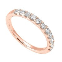 14K Rose Gold 0.10cttw HI Diamond Stackable Band