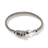 Naga Heritage Sterling Silver Bracelet with Blue & Black Sapphires by John Hardy
