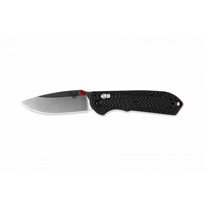 Mini Freek CPM-S90V Blade with True Red Barrel Spacers & Thumbstuds by Benchmade