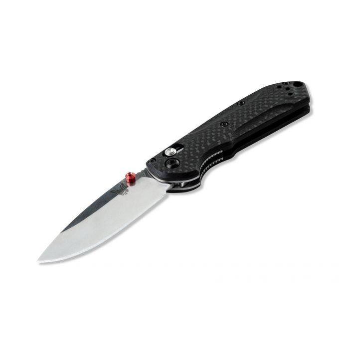 Mini Freek CPM-S90V Blade with True Red Barrel Spacers & Thumbstuds by Benchmade