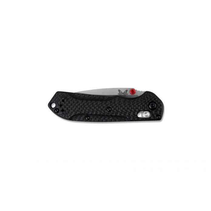 Mini Freek CPM-S90V Blade with True Red Barrel Spacers & Thumbstuds by Benchmade