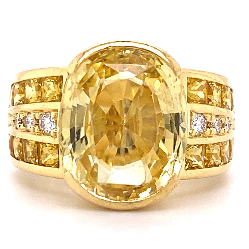 Estate Yellow Sapphire Ring