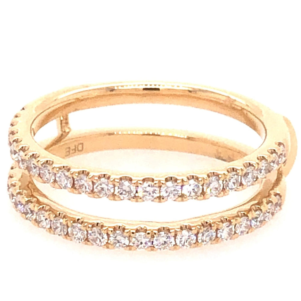 14K Yellow Gold 0.55cttw VS2 G Diamond Insert Wedding Band