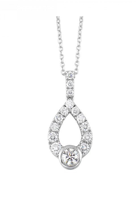 Silver 0.20cttw Diamond Pendant