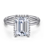 14K White Gold 0.12cttw SI2 G-H Diamond Semi-Mount Engagement Ring by Gabriel