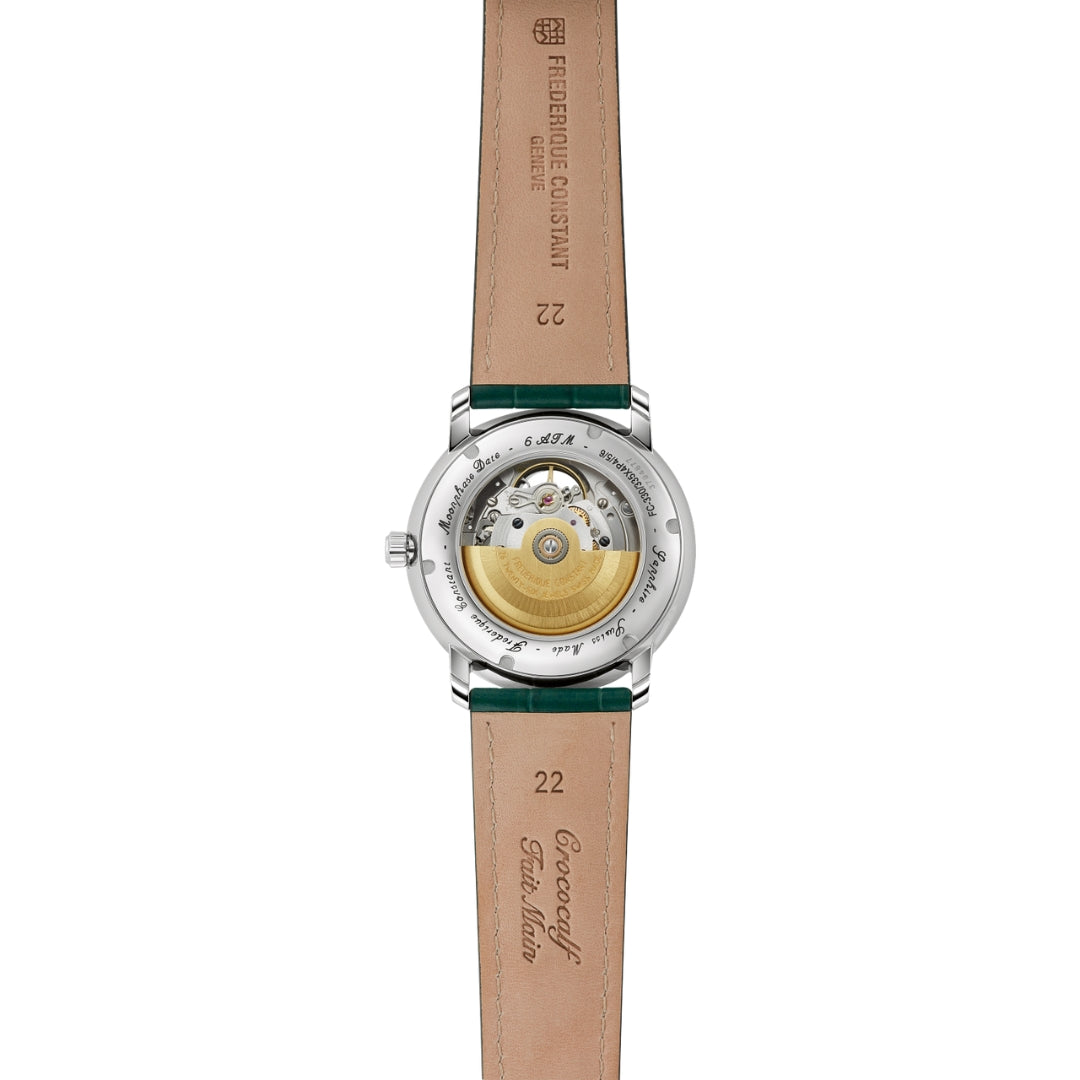 Men's Automatic Heart Beat Moonphase Date in Green by Frederique Constant