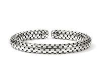 Dot Silver Flex Cuff Sz M by John Hardy