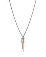 Love Knot 14K Gold & Silver 1.8mm Chain Necklace by John Hardy