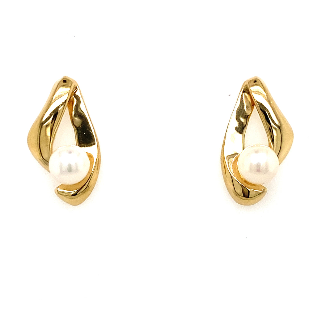 Estate Pearl Drop Earrings